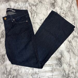 American Eagle vintage Y2K real flare dark Wash denim jeans size 6